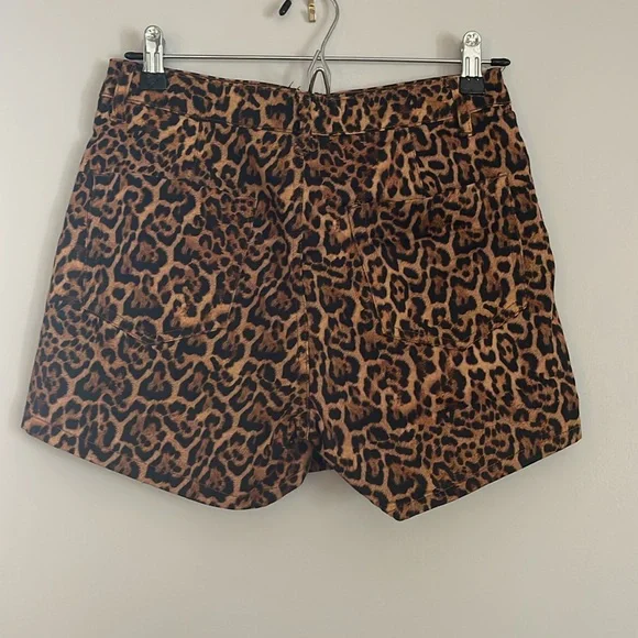 ZARA Faux Wrap Skort Leaopard Animal Print Grunge Goth Small Fall - Picture 3 of 7